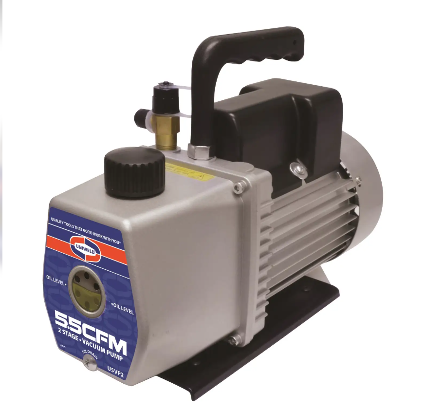 BOMBA DE VACIO, 2 ETAPAS 5.5 CFM UNIWELD