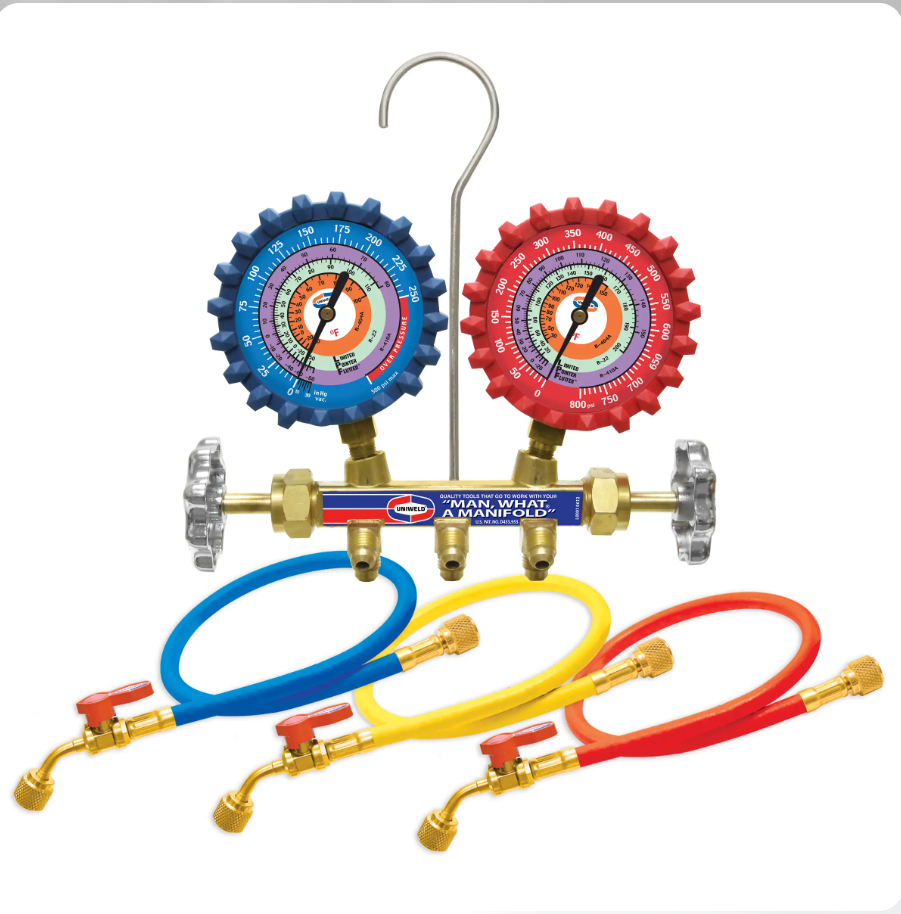 Manómetro 2 válv c/mang 3' R22/404A/410A QS4L3H-5 - Image 3